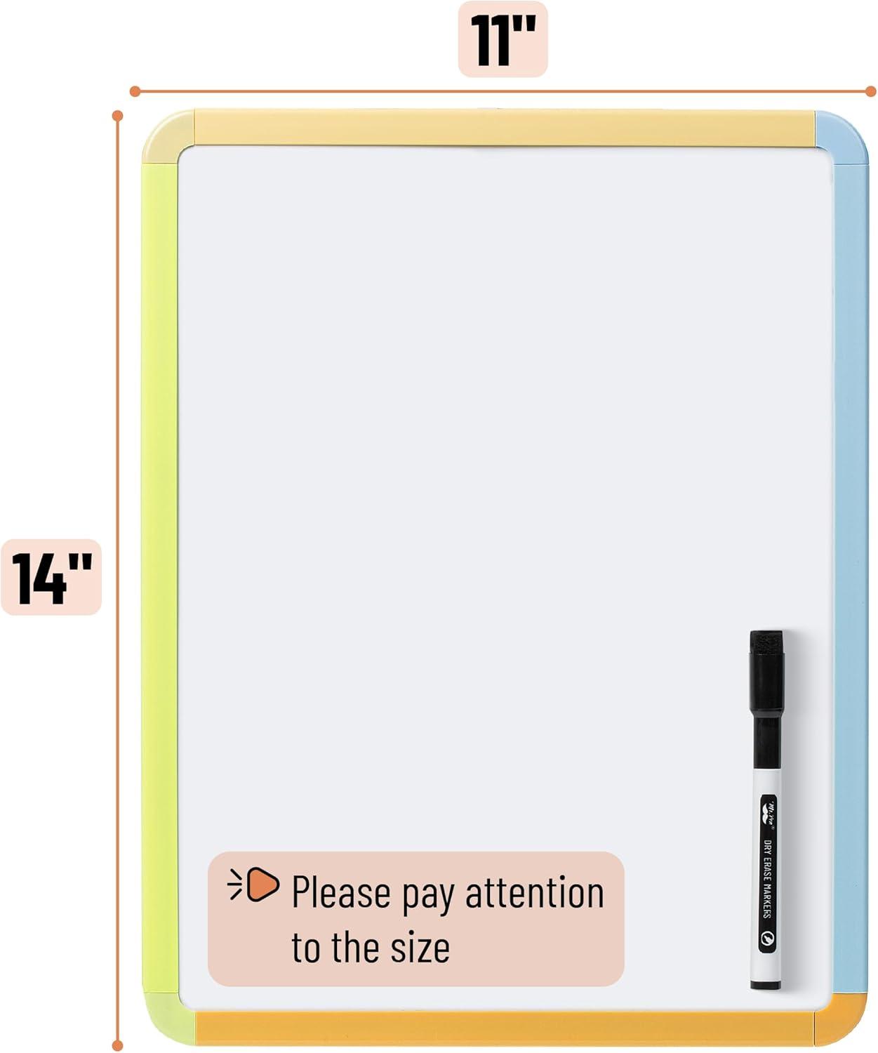 imageMr Pen Dry Erase Board 14quot x 11quot with a Black Dry Erase Marker Light Coral Frame Small White Board White Board for Kids White Board for Students Small Dry Erase Board Mini White BoardCitrus