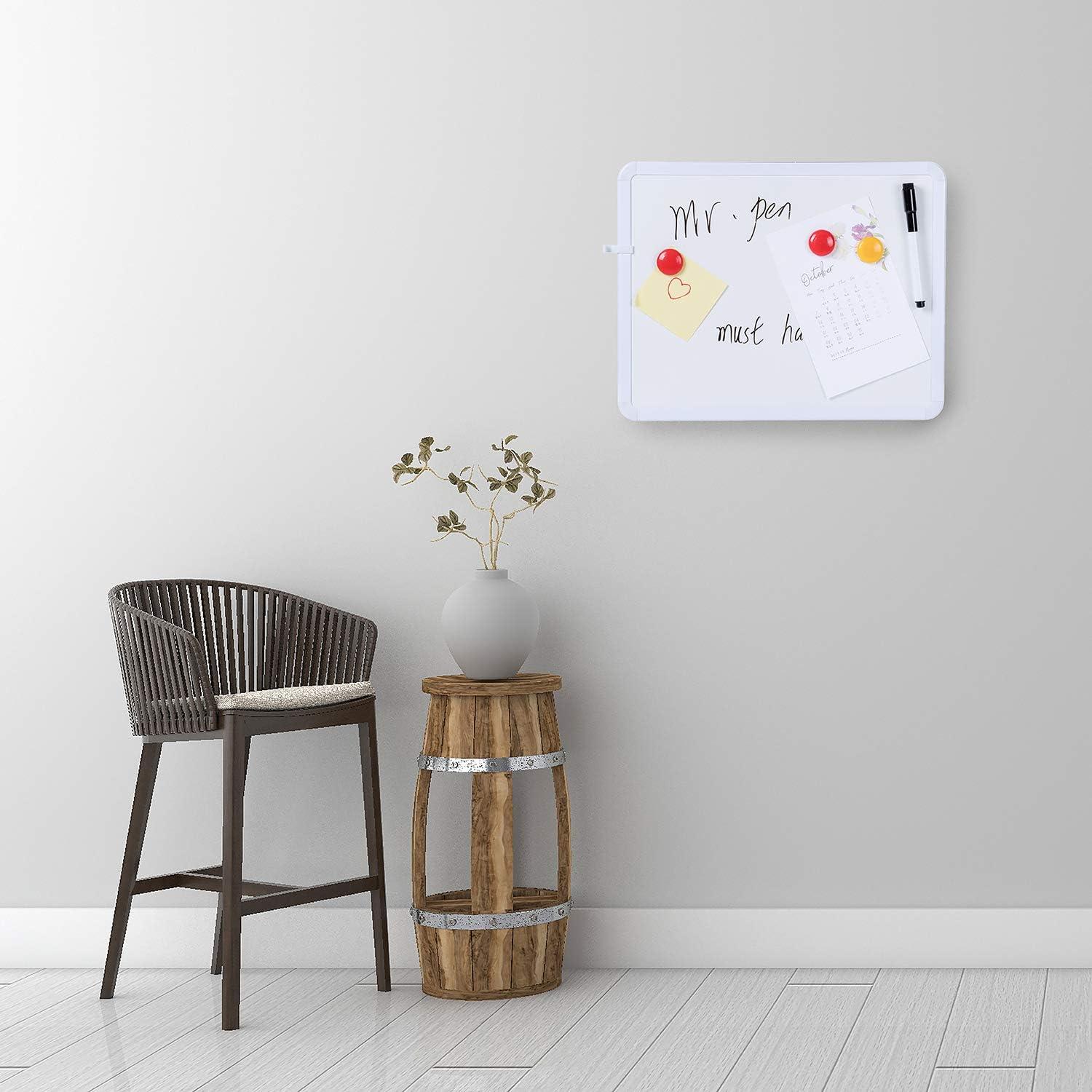 imageMr Pen Dry Erase Board 14quot x 11quot with a Black Dry Erase Marker Light Coral Frame Small White Board White Board for Kids White Board for Students Small Dry Erase Board Mini White BoardWhite