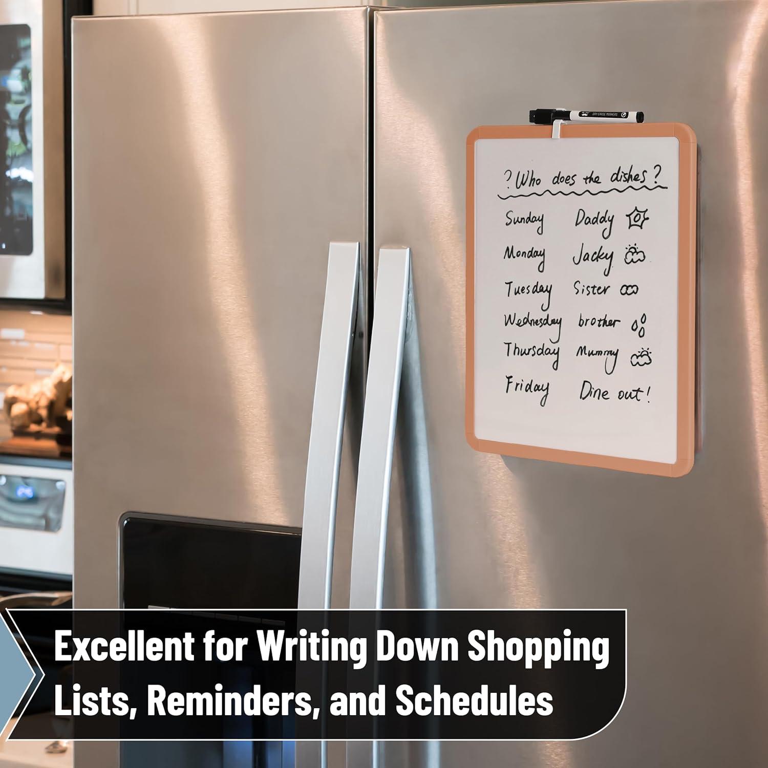 imageMr Pen Dry Erase Board 14quot x 11quot with a Black Dry Erase Marker Light Coral Frame Small White Board White Board for Kids White Board for Students Small Dry Erase Board Mini White BoardSandstone