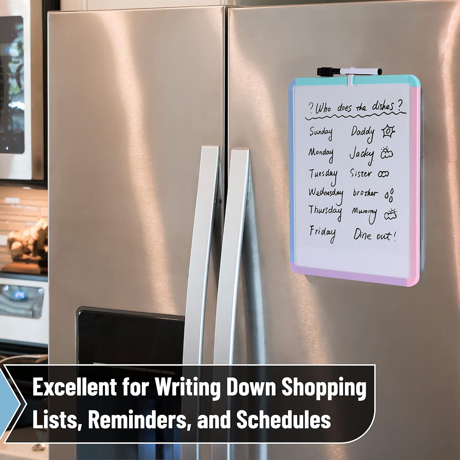 imageMr Pen Dry Erase Board 14quot x 11quot with a Black Dry Erase Marker Light Coral Frame Small White Board White Board for Kids White Board for Students Small Dry Erase Board Mini White BoardC Colorful