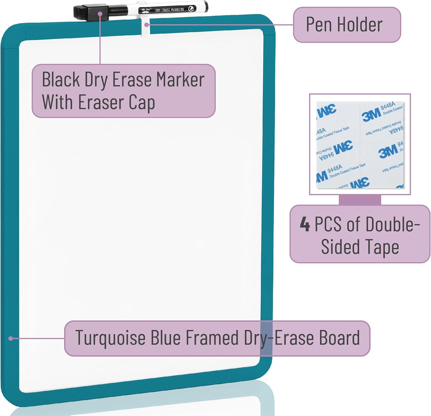 imageMr Pen Dry Erase Board 14quot x 11quot with a Black Dry Erase Marker Light Coral Frame Small White Board White Board for Kids White Board for Students Small Dry Erase Board Mini White BoardGreen