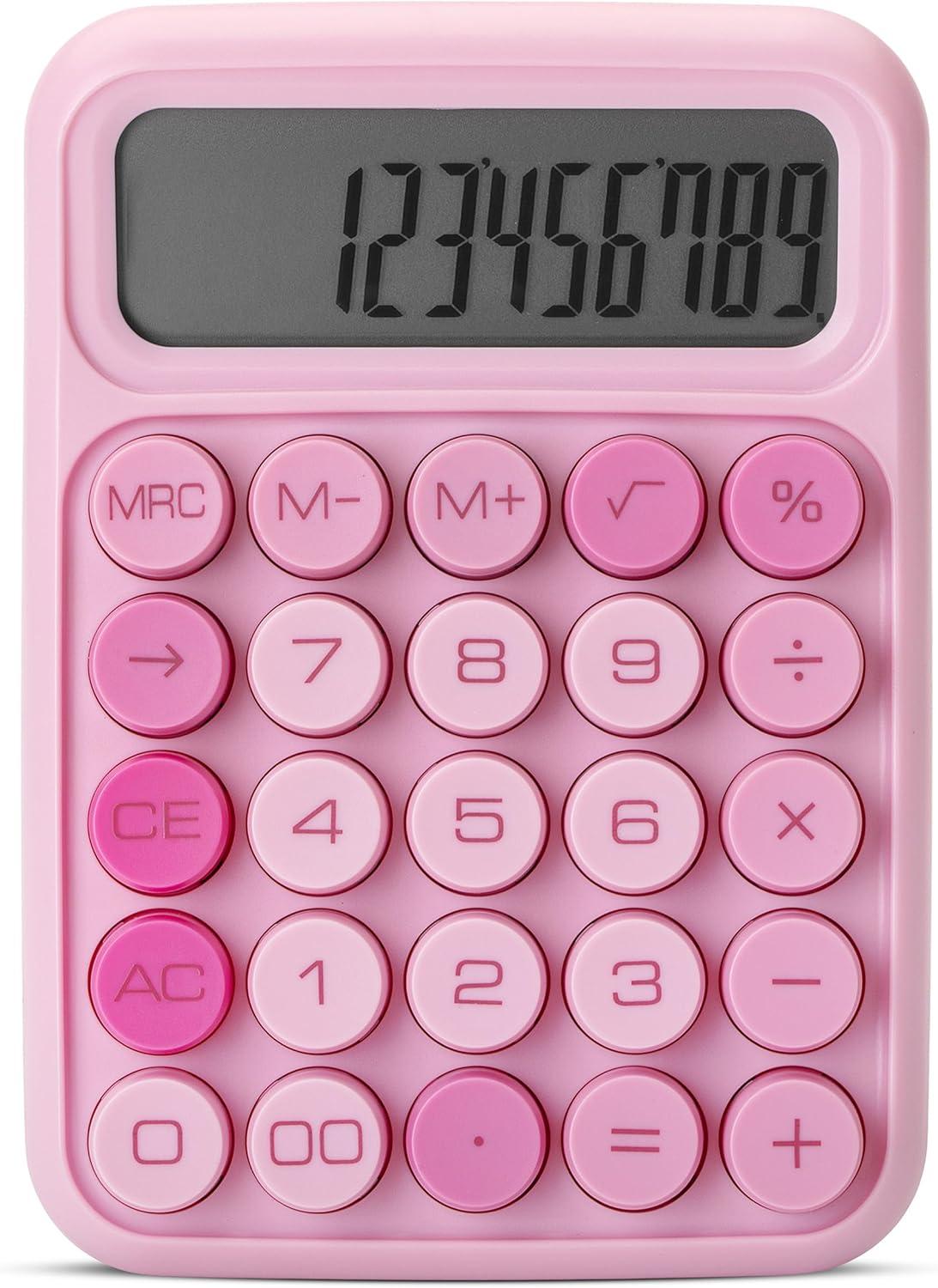 imageMr Pen Mechanical Switch Calculator 12 Digits Large LCD Display Purple Calculator Big Buttons Mechanical Calculator Calculators Desktop Calculator Cute Calculator Aesthetic CalculatorPink