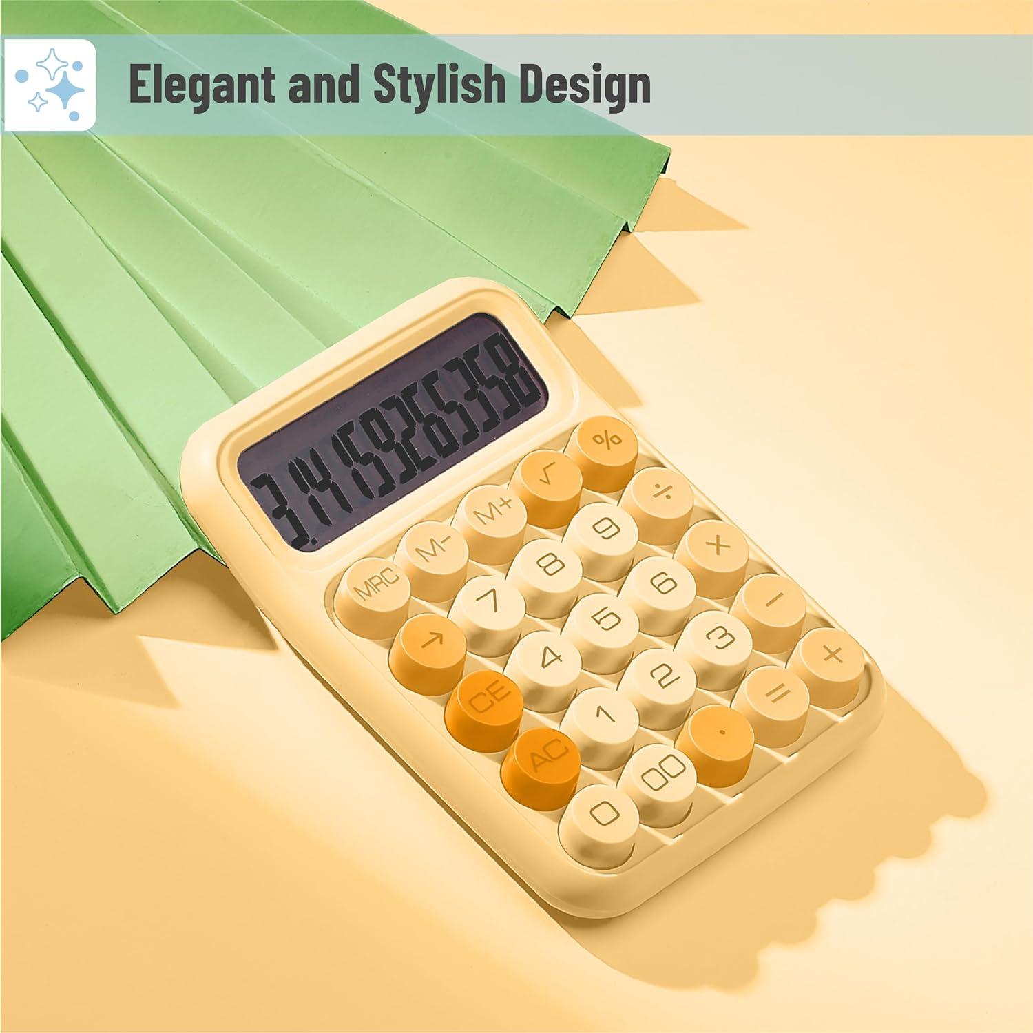 imageMr Pen Mechanical Switch Calculator 12 Digits Large LCD Display Purple Calculator Big Buttons Mechanical Calculator Calculators Desktop Calculator Cute Calculator Aesthetic CalculatorOrange
