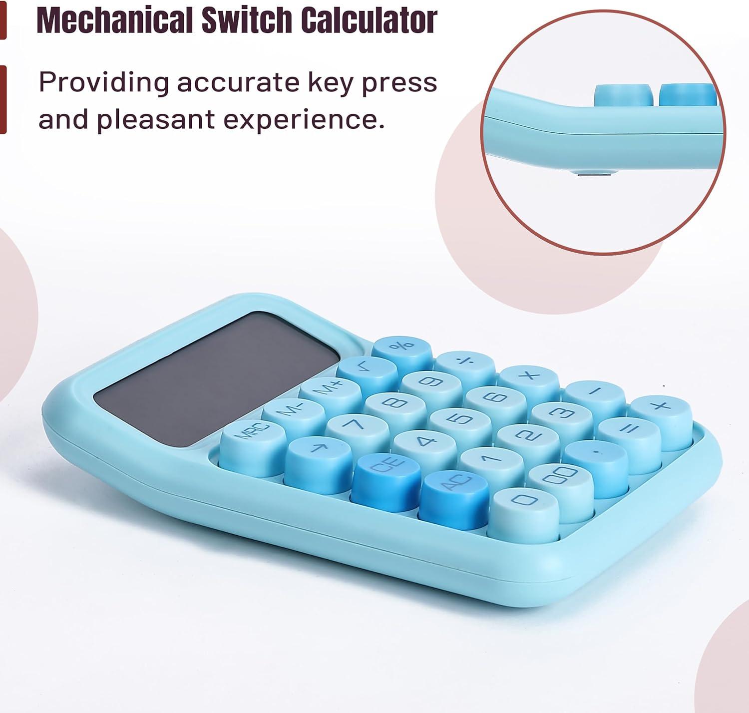 imageMr Pen Mechanical Switch Calculator 12 Digits Large LCD Display Purple Calculator Big Buttons Mechanical Calculator Calculators Desktop Calculator Cute Calculator Aesthetic CalculatorBlue