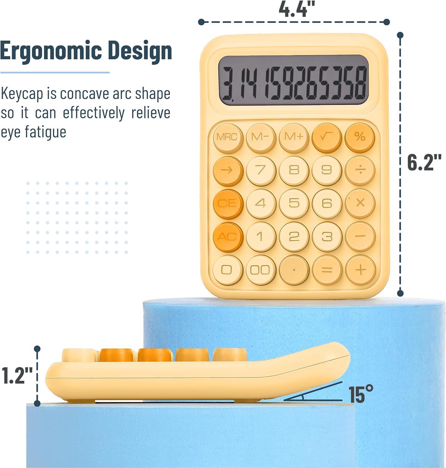 imageMr Pen Mechanical Switch Calculator 12 Digits Large LCD Display Purple Calculator Big Buttons Mechanical Calculator Calculators Desktop Calculator Cute Calculator Aesthetic CalculatorOrange