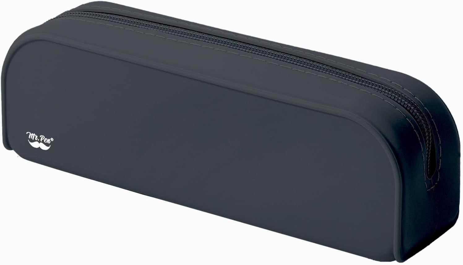 imageMr Pen Silicone Pencil Case Pouch Mint Breeze Aesthetic Multipurpose Design Aesthetic Pencil Case Small Silicone Makeup BagBlack