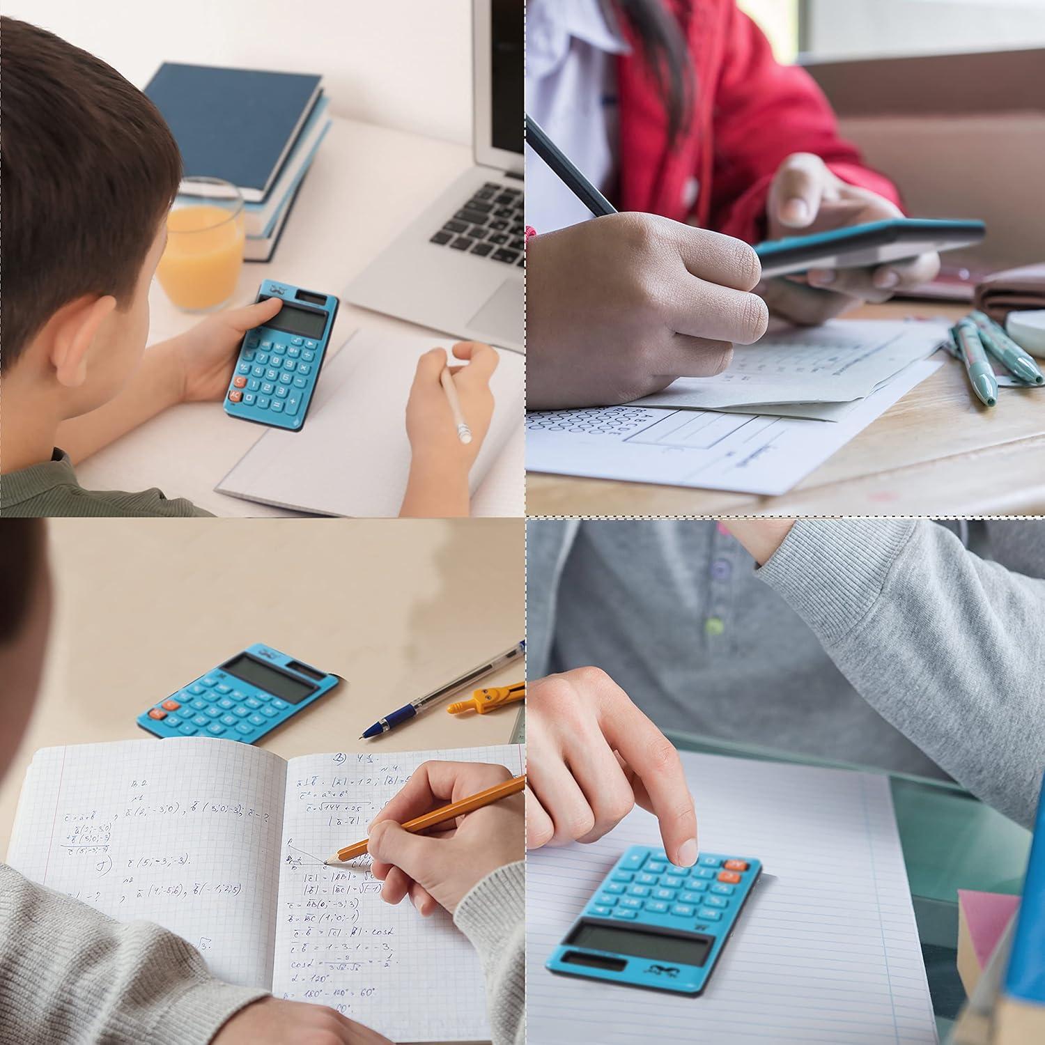 imageMr Pen Standard Function Calculator 12Digits Small Calculator Purple Small Calculator Pocket Calculator Simple Calculator Basic Office Calculators Small Handheld CalculatorBlue