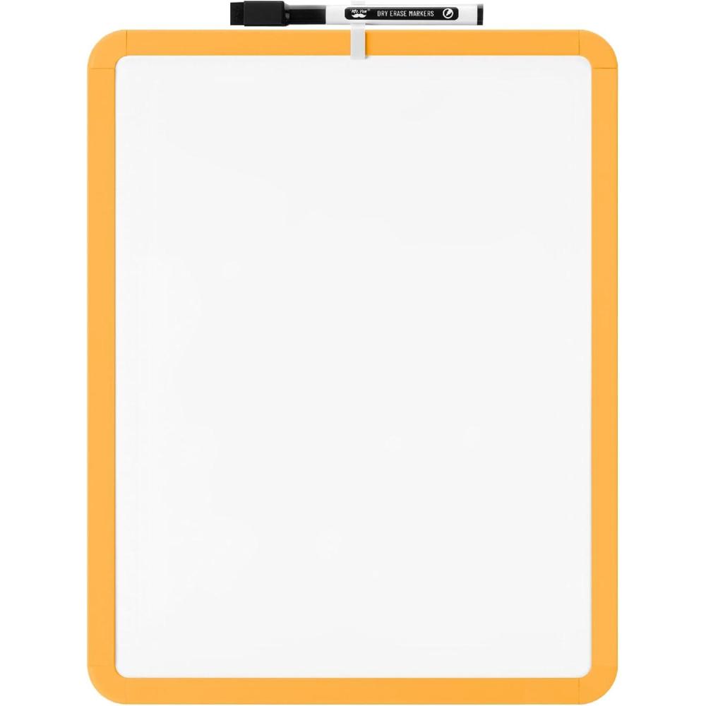 imageMr Pen Dry Erase Board 14quot x 11quot with a Black Dry Erase Marker Light Coral Frame Small White Board White Board for Kids White Board for Students Small Dry Erase Board Mini White BoardOrange
