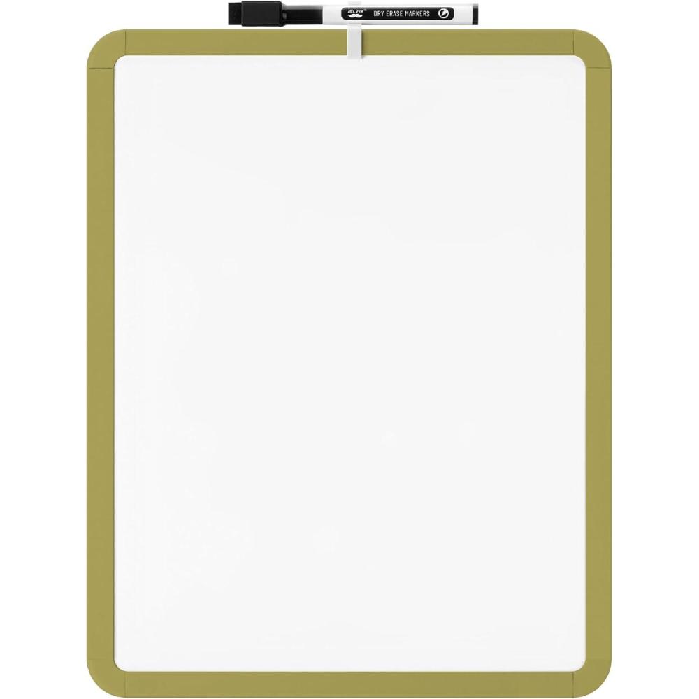 imageMr Pen Dry Erase Board 14quot x 11quot with a Black Dry Erase Marker Light Coral Frame Small White Board White Board for Kids White Board for Students Small Dry Erase Board Mini White BoardOlive Green