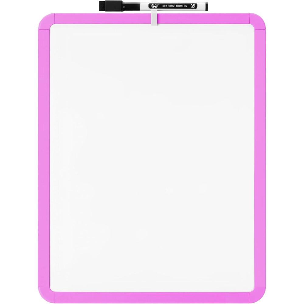 imageMr Pen Dry Erase Board 14quot x 11quot with a Black Dry Erase Marker Light Coral Frame Small White Board White Board for Kids White Board for Students Small Dry Erase Board Mini White BoardLilac Purple