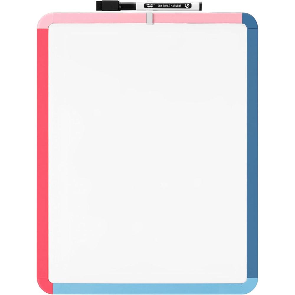 imageMr Pen Dry Erase Board 14quot x 11quot with a Black Dry Erase Marker Light Coral Frame Small White Board White Board for Kids White Board for Students Small Dry Erase Board Mini White BoardPink Tide