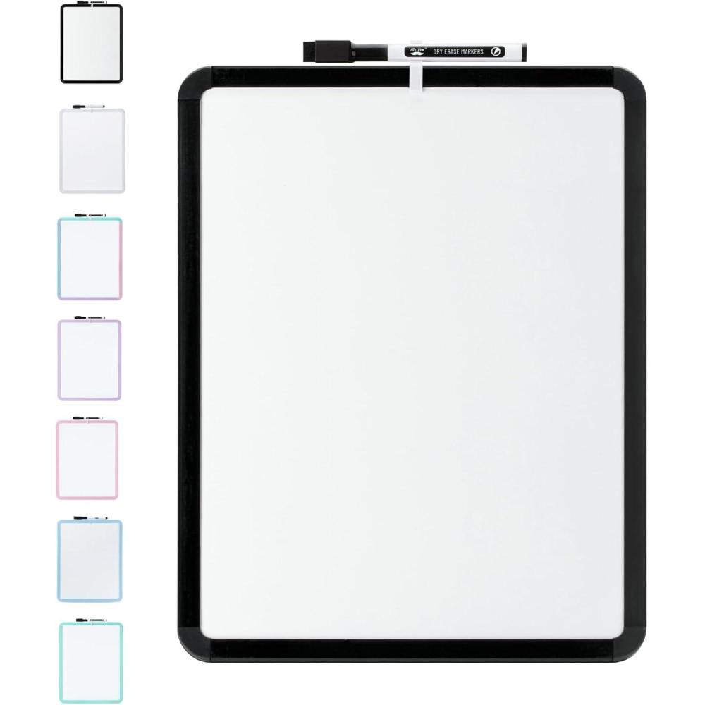 imageMr Pen Dry Erase Board 14quot x 11quot with a Black Dry Erase Marker Light Coral Frame Small White Board White Board for Kids White Board for Students Small Dry Erase Board Mini White BoardBlack
