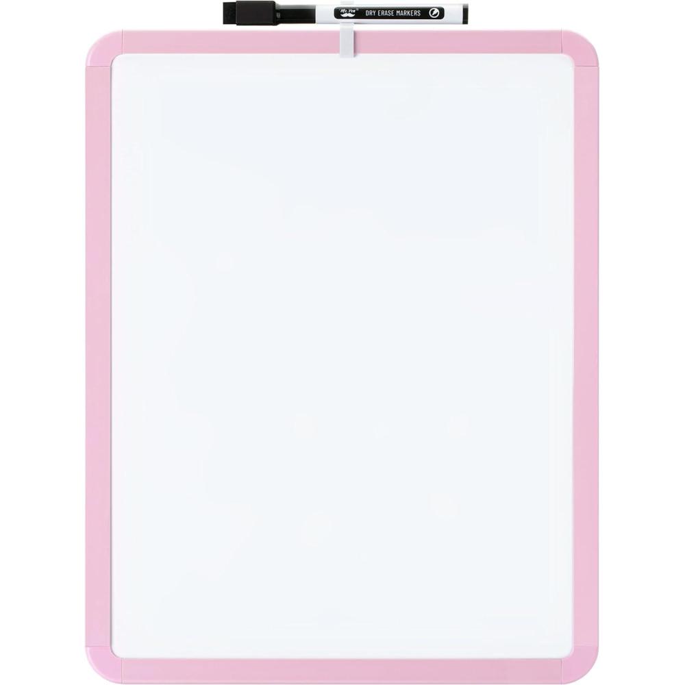 imageMr Pen Dry Erase Board 14quot x 11quot with a Black Dry Erase Marker Light Coral Frame Small White Board White Board for Kids White Board for Students Small Dry Erase Board Mini White BoardPink