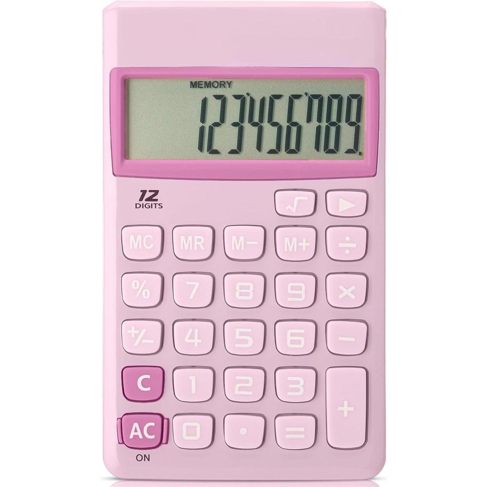imageMr Pen Standard Function Calculator 12Digits Small Calculator Purple Small Calculator Pocket Calculator Simple Calculator Basic Office Calculators Small Handheld CalculatorPurple