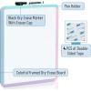 imageMr Pen Dry Erase Board 14quot x 11quot with a Black Dry Erase Marker Light Coral Frame Small White Board White Board for Kids White Board for Students Small Dry Erase Board Mini White BoardC Colorful