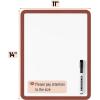 imageMr Pen Dry Erase Board 14quot x 11quot with a Black Dry Erase Marker Light Coral Frame Small White Board White Board for Kids White Board for Students Small Dry Erase Board Mini White BoardChocolate Brown