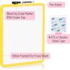 imageMr Pen Dry Erase Board 14quot x 11quot with a Black Dry Erase Marker Light Coral Frame Small White Board White Board for Kids White Board for Students Small Dry Erase Board Mini White BoardYellow