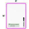 imageMr Pen Dry Erase Board 14quot x 11quot with a Black Dry Erase Marker Light Coral Frame Small White Board White Board for Kids White Board for Students Small Dry Erase Board Mini White BoardLilac Purple