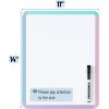 imageMr Pen Dry Erase Board 14quot x 11quot with a Black Dry Erase Marker Light Coral Frame Small White Board White Board for Kids White Board for Students Small Dry Erase Board Mini White BoardC Colorful