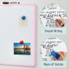 imageMr Pen Dry Erase Board 18 x 24 with a Black Marker White Frame Dry Erase Board for Wall Magnetic Whiteboard for Wall Dry Erase Boards Whiteboards Magnetic White BoardPink