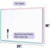 imageMr Pen Dry Erase Board 18 x 24 with a Black Marker White Frame Dry Erase Board for Wall Magnetic Whiteboard for Wall Dry Erase Boards Whiteboards Magnetic White BoardColorful