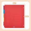 imageMr Pen Expanding Binder Dividers with Tabs and Pockets 5 Tabs Colorful Dividers for 3 Ring Binder