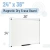 imageMr Pen Magnetic Dry Erase Board for Wall 24quot x 48quot Silver Aluminum Frame Large White Board Dry Erase with Marker Tray ampamp Mounting Hardware36 x 24