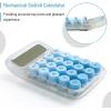 imageMr Pen Mechanical Switch Calculator 10 Digits Blue Transparent Body Large LCD Display Big Buttons Desktop Cute Aesthetic