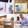 imageMr Pen Mechanical Switch Calculator 10 Digits Blue Transparent Body Large LCD Display Big Buttons Desktop Cute Aesthetic