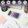 imageMr Pen Mechanical Switch Calculator 10 Digits Purple Transparent Body Large LCD Display Big Buttons Desktop Cute Aesthetic
