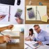 imageMr Pen Mechanical Switch Calculator 10 Digits Purple Transparent Body Large LCD Display Big Buttons Desktop Cute Aesthetic
