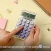 imageMr Pen Mechanical Switch Calculator 10 Digits Purple Transparent Body Large LCD Display Big Buttons Desktop Cute Aesthetic