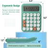 imageMr Pen Mechanical Switch Calculator 12 Digits Large LCD Display Earthy Green Calculator Big Buttons Mechanical Calculator Calculators Desktop Calculator Cute Calculator Aesthetic Calculator