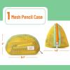 imageMr Pen Mesh Pencil Case Yellow Mesh Zipper Pouch Bags Mesh Bags with Zipper Pouches for Organization Cosmetic Bag Purse Pouch Cute Makeup Bag Make Up Pouch Makeup Bag Cute Zip Pouch