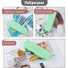 imageMr Pen Silicone Pencil Case Pouch Mint Breeze Aesthetic Multipurpose Design Aesthetic Pencil Case Small Silicone Makeup BagMint Breeze
