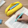 imageMr Pen Silicone Pencil Case Pouch Mint Breeze Aesthetic Multipurpose Design Aesthetic Pencil Case Small Silicone Makeup BagYellow