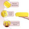 imageMr Pen Silicone Pencil Case Pouch Mint Breeze Aesthetic Multipurpose Design Aesthetic Pencil Case Small Silicone Makeup BagYellow