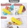 imageMr Pen Silicone Pencil Case Pouch Mint Breeze Aesthetic Multipurpose Design Aesthetic Pencil Case Small Silicone Makeup BagYellow
