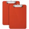 imageMr Pen Plastic Clipboard 125 x 9 2 Pack Pastel Orange Clipboards for Kids ampamp AdultsRed