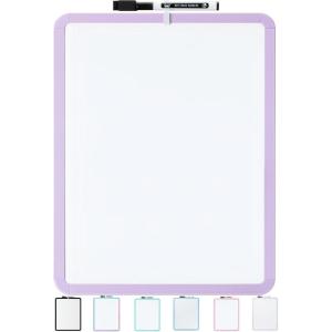 imageMr Pen Dry Erase Board 14quot x 11quot with a Black Dry Erase Marker Light Coral Frame Small White Board White Board for Kids White Board for Students Small Dry Erase Board Mini White BoardPurple