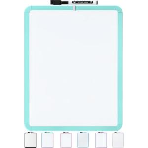 imageMr Pen Dry Erase Board 14quot x 11quot with a Black Dry Erase Marker Light Coral Frame Small White Board White Board for Kids White Board for Students Small Dry Erase Board Mini White BoardMint Green