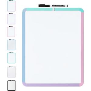 imageMr Pen Dry Erase Board 14quot x 11quot with a Black Dry Erase Marker Light Coral Frame Small White Board White Board for Kids White Board for Students Small Dry Erase Board Mini White BoardC Colorful