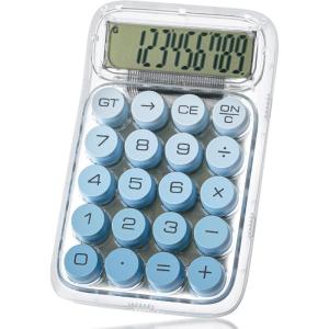 imageMr Pen Mechanical Switch Calculator 10 Digits Blue Transparent Body Large LCD Display Big Buttons Desktop Cute Aesthetic