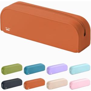 imageMr Pen Silicone Pencil Case Pouch Mint Breeze Aesthetic Multipurpose Design Aesthetic Pencil Case Small Silicone Makeup BagTerracotta