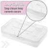 imageMr Pen Clear Pencil Boxes 12 Pack 79quotx45quotx24quot SnapTight Lid Plastic Pencil Box OrganizerClear