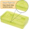imageMr Pen Clear Pencil Boxes 12 Pack 79quotx45quotx24quot SnapTight Lid Plastic Pencil Box OrganizerGreen  Orange
