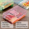 imageMr Pen Clear Pencil Boxes 12 Pack 79quotx45quotx24quot SnapTight Lid Plastic Pencil Box OrganizerPink  Blue  Green