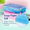 imageMr Pen Clear Pencil Boxes 12 Pack 79quotx45quotx24quot SnapTight Lid Plastic Pencil Box OrganizerPink  Blue 8 x 47 x 22