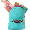 imageMr Pen Clear Pencil Boxes 12 Pack 79quotx45quotx24quot SnapTight Lid Plastic Pencil Box OrganizerPurple  Orange