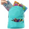 imageMr Pen Clear Pencil Boxes 12 Pack 79quotx45quotx24quot SnapTight Lid Plastic Pencil Box OrganizerRed  Blue  Yellow